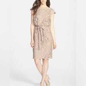 Tadashi Shoji Great Lace Blouson Dress - Size 4